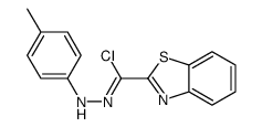 N-(4-methylphenyl)-1,3-benzothiazole-2-carbohydrazonoyl chloride结构式