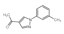 1-[1-(3-METHYLPHENYL)-1H-PYRAZOL-4-YL]ETHANONE structure