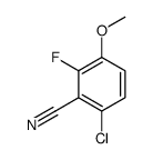 6-chloro-2-fluoro-3-methoxy-benzonitrile结构式