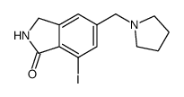 5-(pyrrolidin-1-ylmethyl)-7-iodoisoindolinone Structure