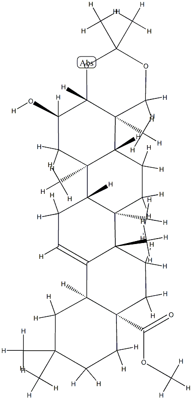 2α-Hydroxy-3β,23-[(1-methylethylidene)bis(oxy)]olean-12-en-28-oic acid methyl ester picture