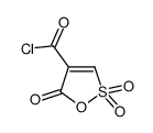 5H-1,2-Oxathiole-4-carbonylchloride,5-oxo-,2,2-dioxide(9CI)结构式