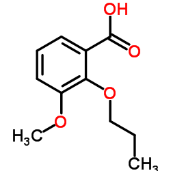 3-Methoxy-2-propoxybenzoic acid结构式