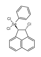 dichloro((1R,2R)-2-chloro-1,2-dihydroacenaphthylen-1-yl)(phenyl)-l4-selane结构式