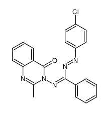 N-(4-chlorophenyl)imino-N'-(2-methyl-4-oxoquinazolin-3-yl)benzenecarboximidamide Structure