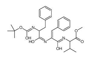 methyl 3-methyl-2-[[(Z)-3-phenyl-2-[[3-phenyl-2-(tert-butoxycarbonylam ino)propanoyl]amino]prop-2-enoyl]amino]butanoate结构式