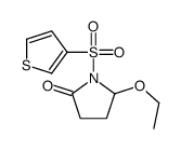 5-ethoxy-1-thiophen-3-ylsulfonylpyrrolidin-2-one结构式