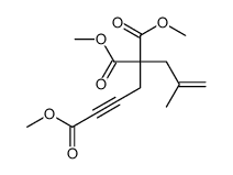 trimethyl 6-methylhept-6-en-1-yne-1,4,4-tricarboxylate结构式