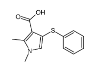 1,2-dimethyl-4-phenylsulfanylpyrrole-3-carboxylic acid Structure