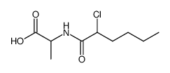 Alanine,N-(2-chlorohexanoyl)-,DL- (6CI)结构式