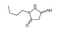 3H-Pyrazol-3-one,5-amino-2-butyl-2,4-dihydro- Structure