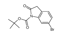 tert-butyl 6-bromo-2-oxoindoline-1-carboxylate Structure