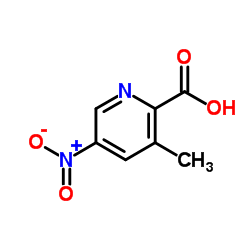 3-Methyl-5-nitro-2-pyridinecarboxylic acid structure