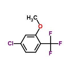 4-Chloro-2-methoxy-1-(trifluoromethyl)benzene Structure