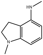 Methyl-(1-methyl-2,3-dihydro-1H-indol-4-yl)-amine Structure