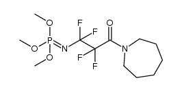 trimethyl (3-(azepan-1-yl)-1,1,2,2-tetrafluoro-3-oxopropyl)phosphorimidate Structure