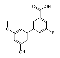 3-fluoro-5-(3-hydroxy-5-methoxyphenyl)benzoic acid Structure