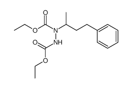 N-(3-phenyl-1-methyl-propyl)-N'-(ethoxycarbonyl)hydrazinecarboxylic acid ethyl ester结构式