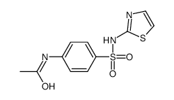 N-(4-(N-(噻唑-2-基)氨磺酰基)苯基)乙酰胺结构式