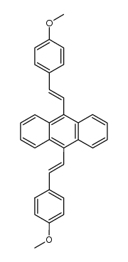 9,10-bis(4-methoxystyryl)anthracene结构式