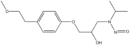 N-亚硝基美托洛尔结构式