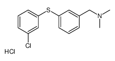 1-[3-(3-chlorophenyl)sulfanylphenyl]-N,N-dimethylmethanamine,hydrochloride Structure