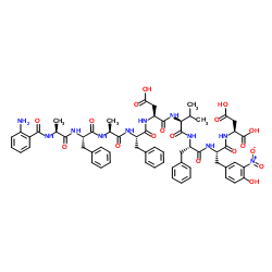 Abz-Ala-Phe-Ala-Phe-Asp-Val-Phe-3-nitro-Tyr-Asp-OH trifluoroacetate salt picture