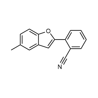 2-(5-甲基苯并呋喃-2-基)苯甲星空app结构式