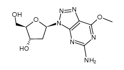 5-amino-3-(2-deoxy-β-D-erythro-pentofuranosyl)-7-methoxy-3H-1,2,3-triazolo[4,5-d]pyrimidine Structure