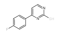 4-(4-氟苯基)-2-嘧啶硫醇结构式