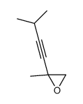 2-methyl-2-(3-methylbut-1-ynyl)oxirane结构式