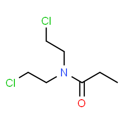 N,N-BIS(2-CHLOROETHYL)PROPIONAMIDE Structure