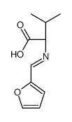 (2S)-2-(furan-2-ylmethylideneamino)-3-methylbutanoic acid Structure