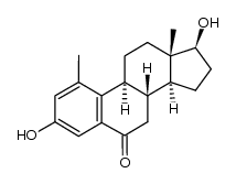 1-methyl-6-oxo-17β-estradiol结构式