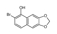 2-bromo-6,7-methylenedioxy-1-naphthol结构式