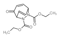 6,7-Diazabicyclo[3.2.2]nona-2,8-diene-6,7-dicarboxylicacid, 4-oxo-, 6,7-diethyl ester结构式