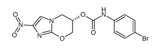 (6S)-2-nitro-6,7-dihydro-5H-imidazo[2,1-b][1,3]oxazin-6-yl (4-bromophenyl)carbamate Structure