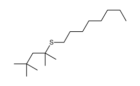 1-(2,4,4-trimethylpentan-2-ylsulfanyl)octane Structure