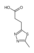 3-(5-methyl-1,3,4-thiadiazol-2-yl)propanoic acid Structure