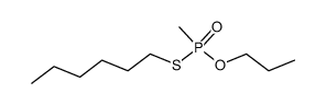 Methyl-phosphonothioic acid S-hexyl ester O-propyl ester Structure