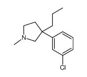 3-(3-chlorophenyl)-1-methyl-3-propylpyrrolidine Structure