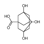 1-carboxy-3,5,7-trihydroxyadamantane结构式