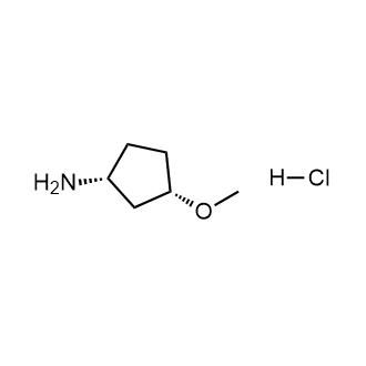 (1R,3S)-3-methoxycyclopentan-1-amine hydrochloride Structure