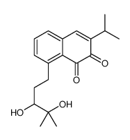 8-(3,4-Dihydroxy-4-methylpentyl)-3-isopropyl-1,2-naphthalenedione Structure