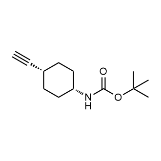 cis-tert-Butyl (4-ethynylcyclohexyl)carbamate structure