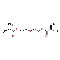 Oxydi-2,1-ethanediyl bis(2-methylacrylate) Structure