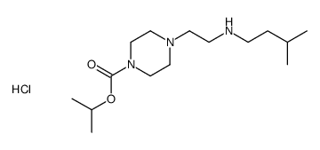 propan-2-yl 4-[2-(3-methylbutylamino)ethyl]piperazine-1-carboxylate,hydrochloride结构式