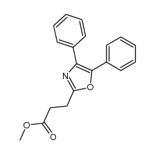 methyl 3-(4,5-diphenyloxazol-2-yl)propanoate Structure