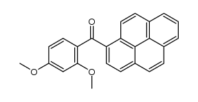 1-(2,4-Dimethoxybenzoyl)pyrene结构式