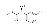 methyl (3-chlorophenyl)(hydroxy)carbamate Structure